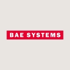 BAE Systems logo red on grey background