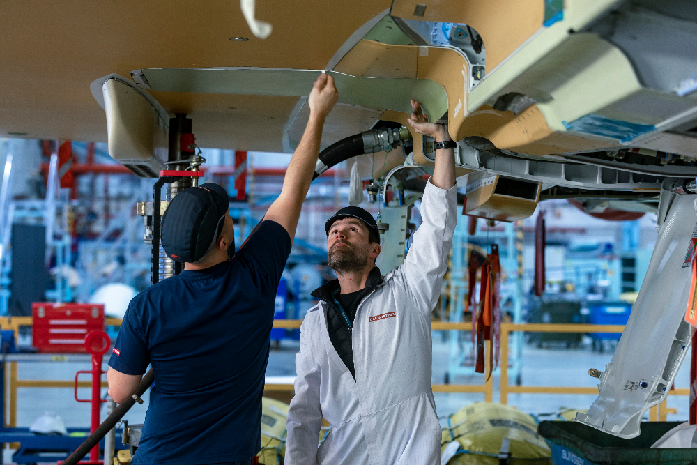 Aeronautical engineers at work for BAE Systems