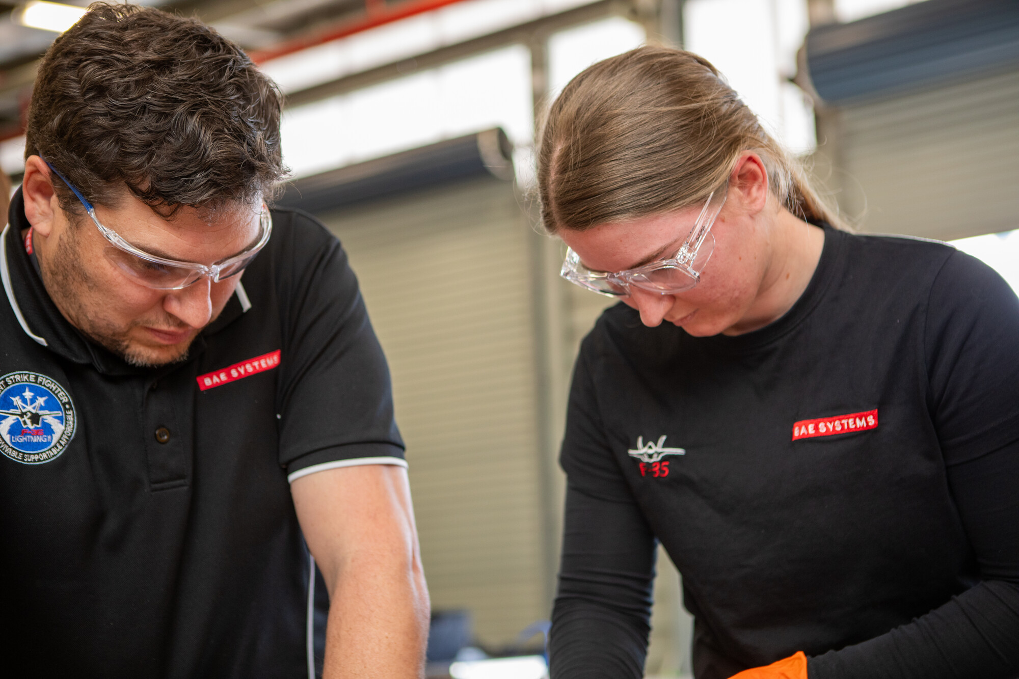 Aircraft workers at F-35 Skills Development Centre at Williamtown, NSW