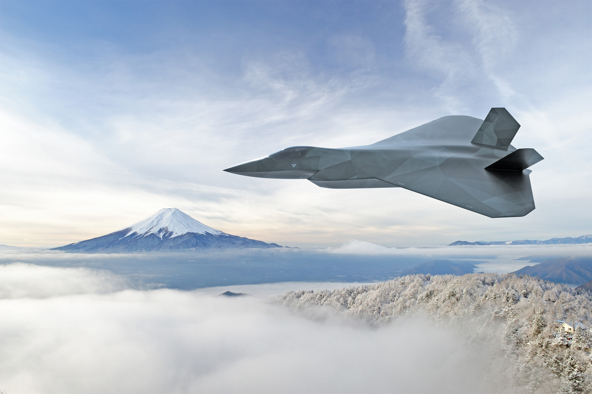 GCAP over Japan - mount Fuji