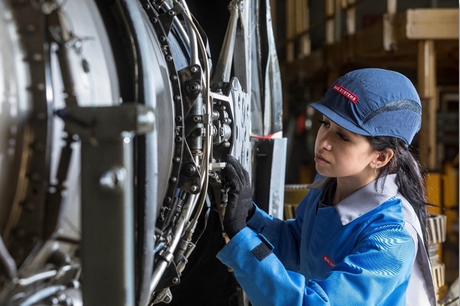 A Level 3 apprentice at work with BAE Systems